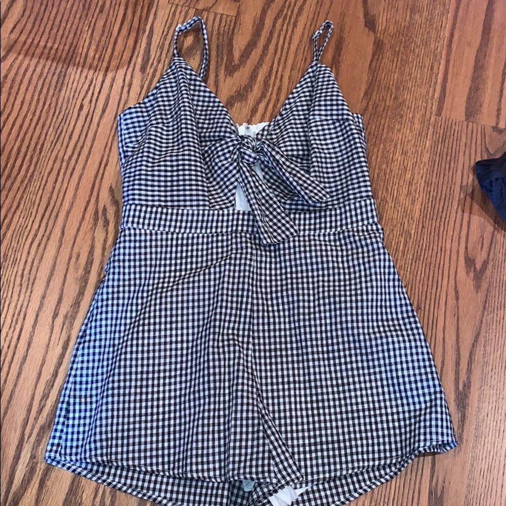 Gingham Romper